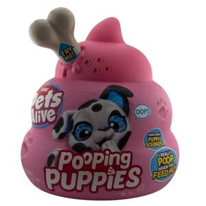 Pets Alive Pooping Puppies by ZURU Soft Electronic Pet Puppy for Girls &Children